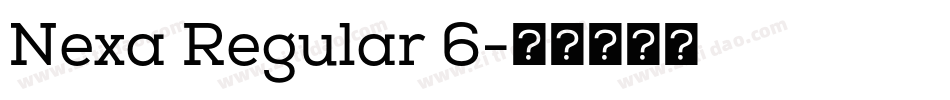 Nexa Regular 6字体转换